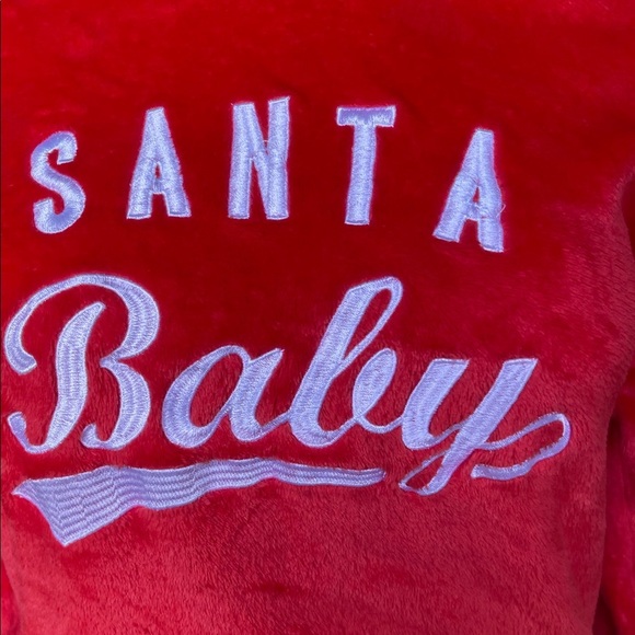 Jenni Intimates Santa Baby Faux Fur Warm Christmas Sweater - Picture 7 of 9